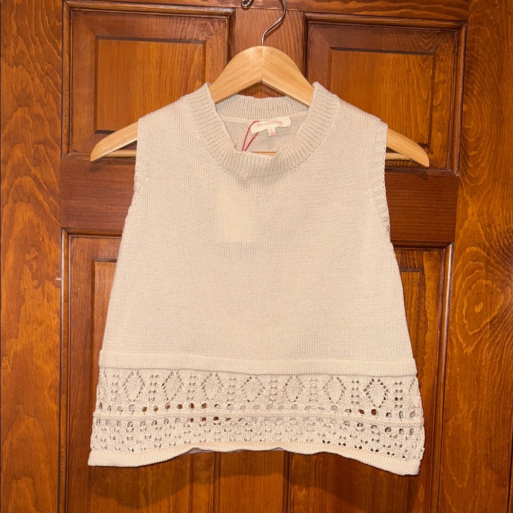 Tan crochet Top